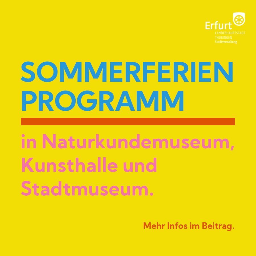 Sommerferienprogramm in den Erfurter Museen für kleine und große Entdecker:innen