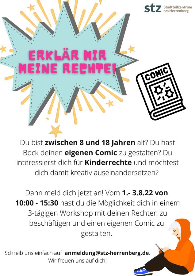 Workshop "Erklär mir meine Rechte!" vom 1.-3.8.2022 - STZ am Herrenberg