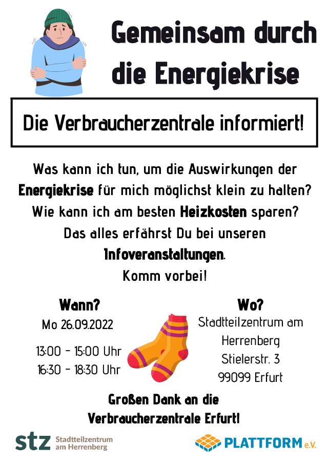 Infoveranstaltungen zum Thema Heizkosten sparen - STZ am Herrenberg am 26.09.2022