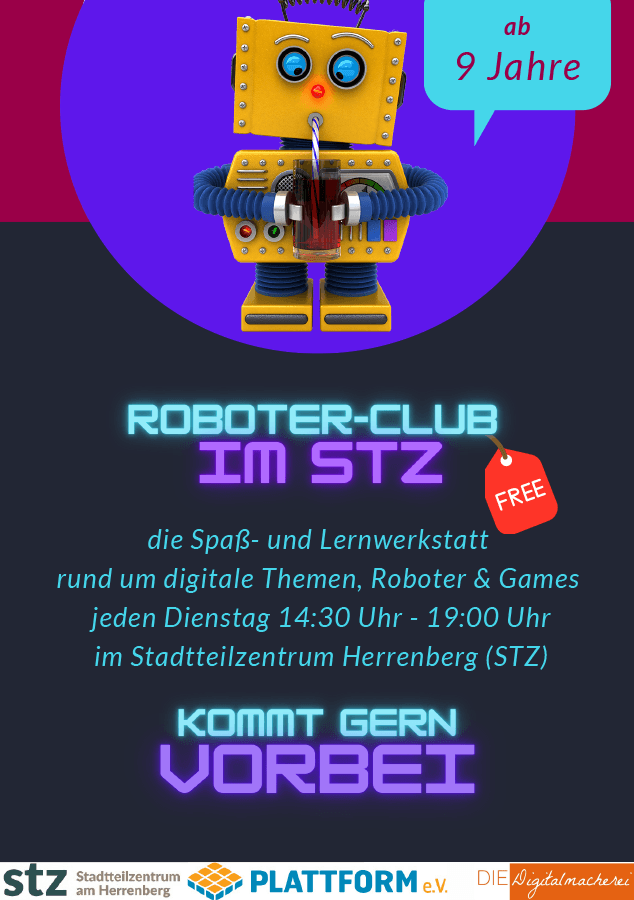 Roboter-Club im STZ am Herrenberg in Erfurt-Südost