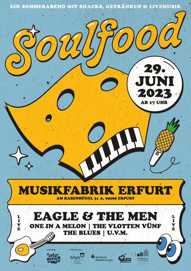 Soulfood - Sommerkonzert am 29.06.2023 in der MuFa (Musikfabrik am Rabenhügel Erfurt)