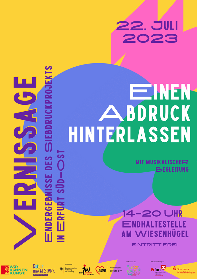 Ausstellung an der Endhaltestelle am Wiesenhügel - Vernissage am 22. Juli 2023