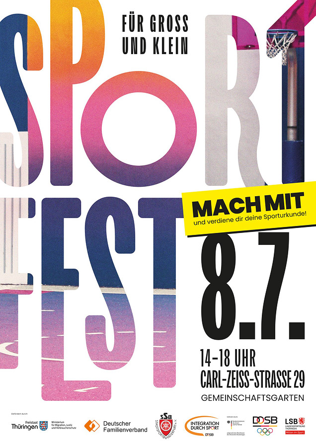 Sportfest im Gemeinschaftsgarten Melchendorf/Drosselberg - Samstag, 8. Juli 2023