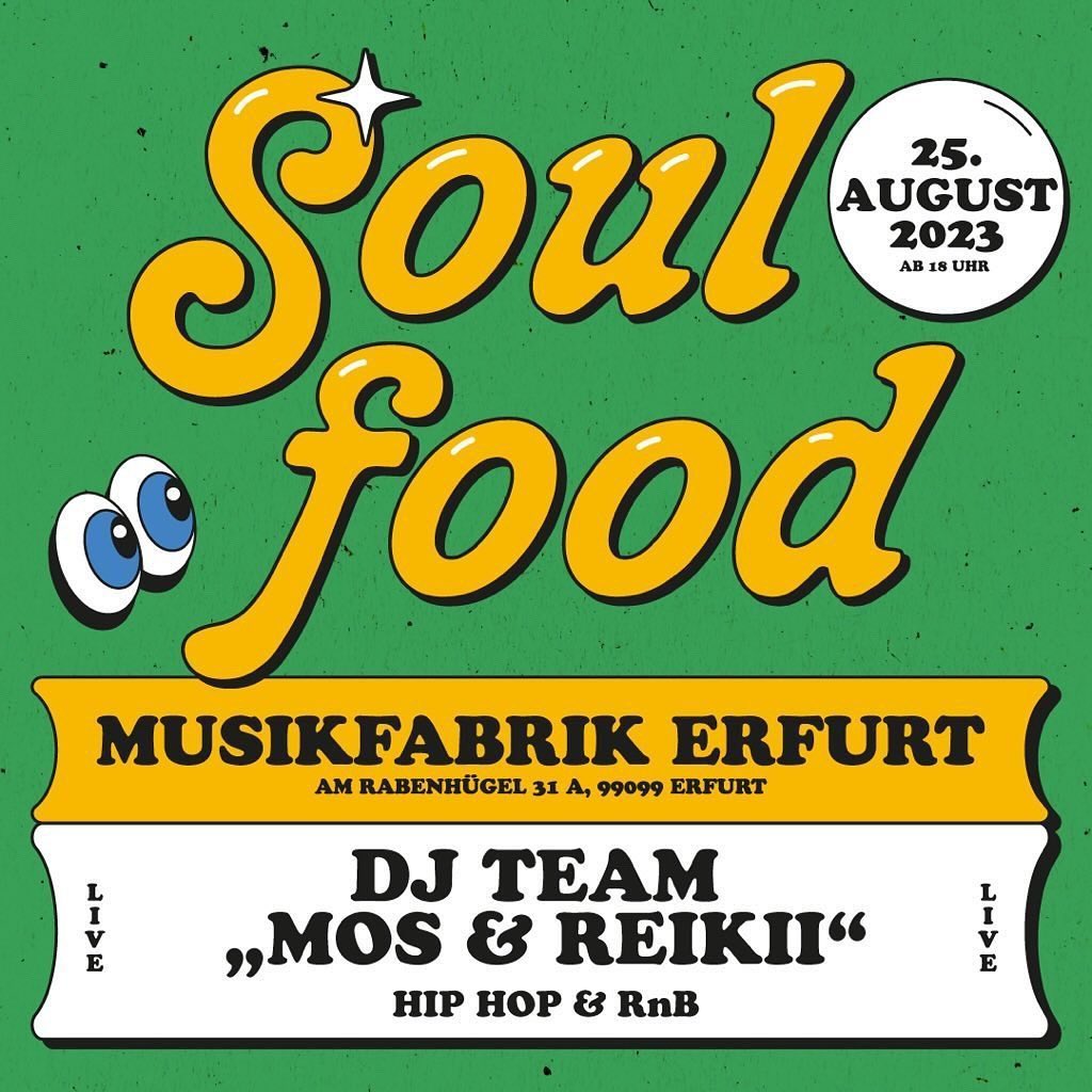 Soulfood Sommerkonzert - 25. August 2023 ab 18 Uhr - Musikfabrik Erfurt